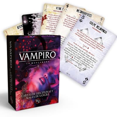 Vampiro: La Mascarada 5ª Edición - Cartas de Disciplinas y Magia de Sangre