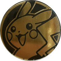 Moneda Oficial Pokémon - Pikachu - Gold