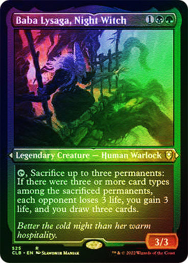 CLB - 525 - Baba Lysaga, Night Witch - Foil Etched | Guild Dreams