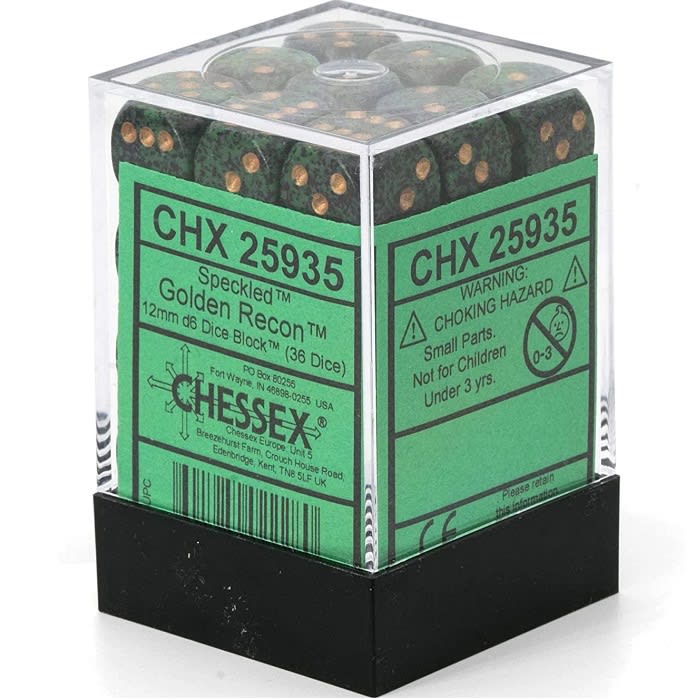 Chessex - Speckled Polyhedral 7-Die Set - Golden Recon (CHX25335) – Good Games