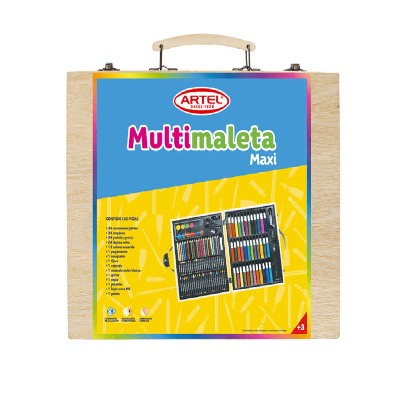Maleta de lapices multimaleta para pintar 130 piezas | Mini Meiggs