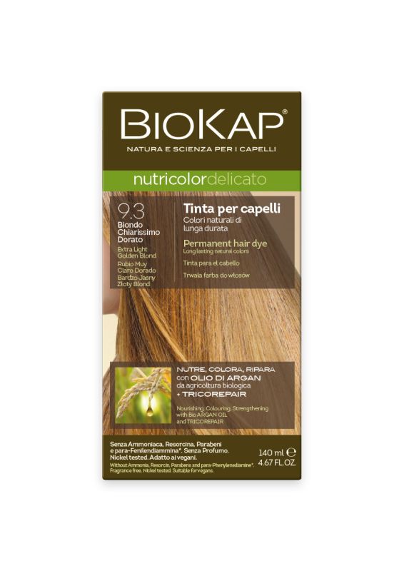 9.3  Delicato Rubio Muy Claro Dorado 140 ml