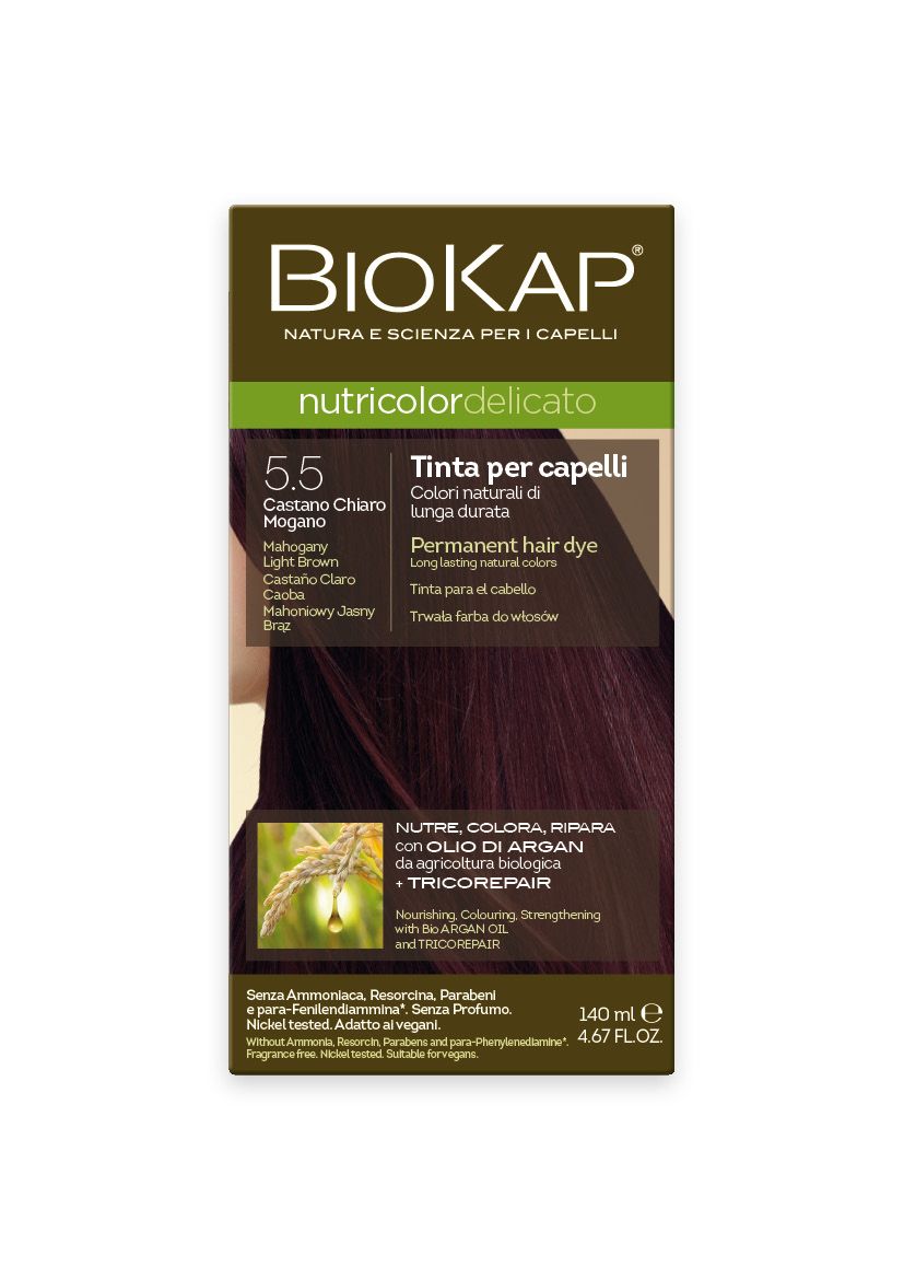 5.5 Delicato castaño claro caoba Gentle Dye- 140 ml