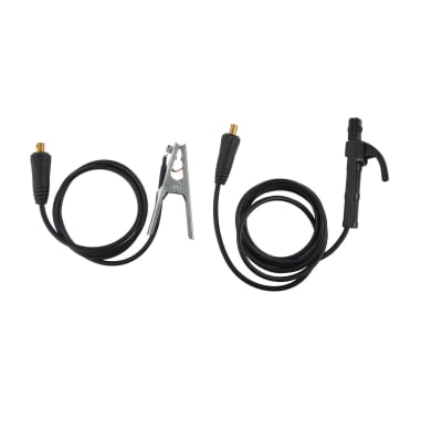 Cables para máquina de soldar 300 Amperes porta electrodo 1.8 metros + tierra 1.5 Metros 1