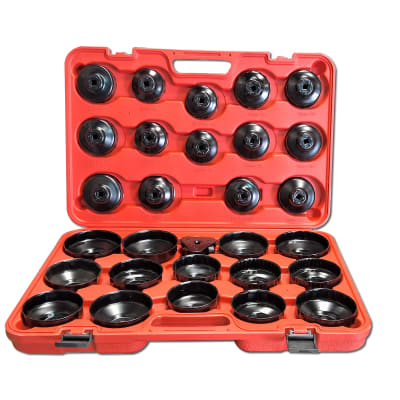 Juego de copas para filtro de aceite 30 Piezas