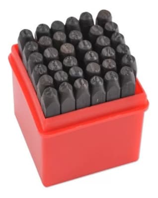 Juego letras y números Nº8 de golpe 36 piezas 