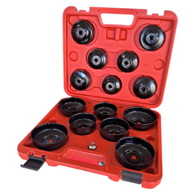 Juego de copas para extraer filtros de aceite 15 piezas