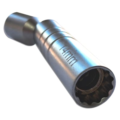 Dado  extractor de Bujías 14mm Flexible-magnetico