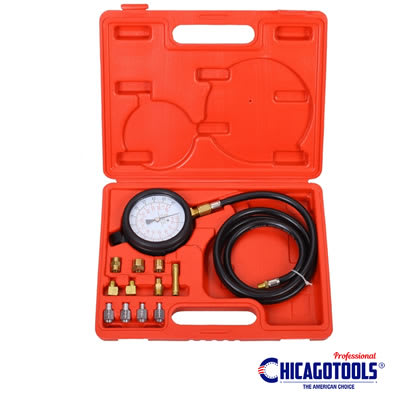 Medidor de presión de aceite de motor con accesorios