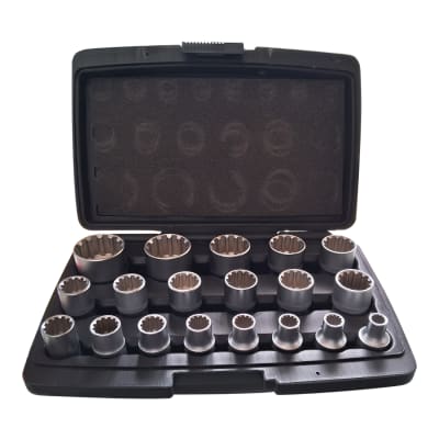 Juego de dados spline multi encaje 19 piezas Profesional