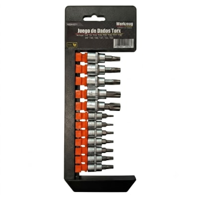 Juego de Dados Torx Macho Werkzeug 1/4