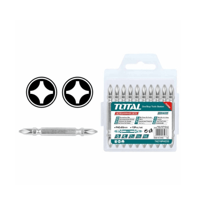 Juego puntas destornillador x 10 pcs ph2 Total