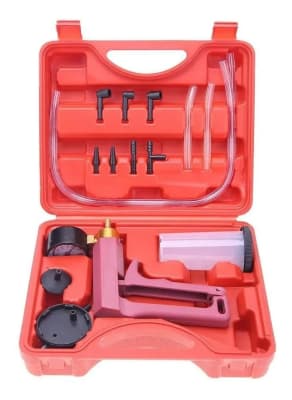 Sangrador vacuometro de frenos Profesional Con Accesorios1