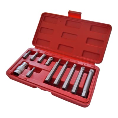 Juego 11 piezas Spline imbus cortos y largos 1/2