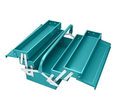 Caja de Herramientas Metálica 40x200x205mm TOTAL THT10702