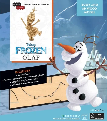 DISNEY FROZEN OLAF LIBRO Y MODELO PARA ARMAR 3D1