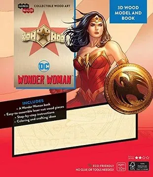 DC COMICS WONDER WOMEN LIBRO Y MODELO PARA ARMAR 3D1