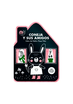 CONEJA Y SUS AMIGOS. LIBRO DE FIELTRO CASA FELIZ1