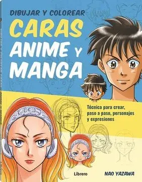 DIBUJAR Y COLOREAR CARAS ANIME Y MANGA1