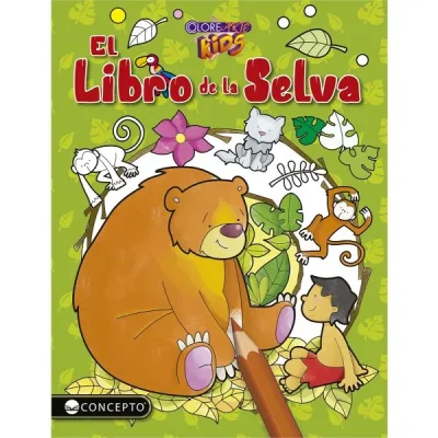 COLOREARTE KIDS EL LIBRO DE LA SELVA1