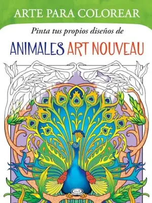 ARTE PARA COLOREAR ANIMALES ART NOUVEAU1