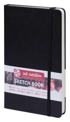 LIBRETA NEGRA 13 X 21 CM 140 GR 80 H1