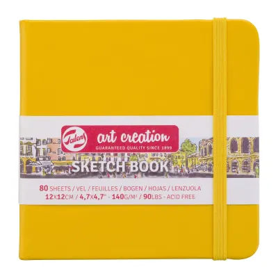 LIBRETA AMARILLO DORADO 12 X 12 140 GR 80 H1