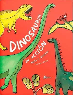 DINOSAURIOS EN ACCION PINTA Y RECORTA1