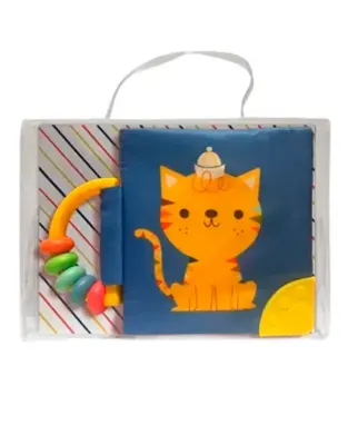 MI LIBRO SUAVE CON SONAJERO Y MORDILLO: GATO1