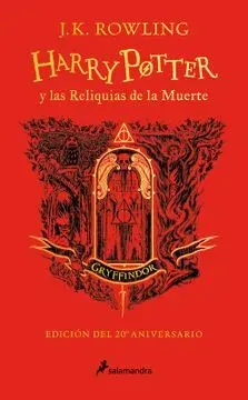HARRY POTTER 7 Y LAS RELIQUIAS DE LA MUERTE GRYFFINDOR 20 AÑOS1