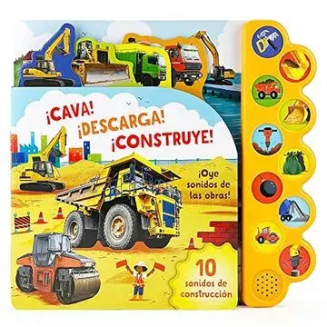 LIBRO SONORO 10 SONIDOS DE CONSTRUCCION CAVA DESCARGA CONSTRUYE1