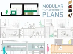 MODULAR TINY APARTMENT PLANS