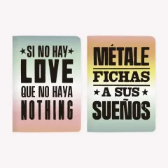 LIBRETAS POCKET X2 SI NO HAY LOVE+ FICHAS