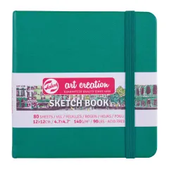 LIBRETA VERDE BOSQUE 12 X 12 140 GR 80 H