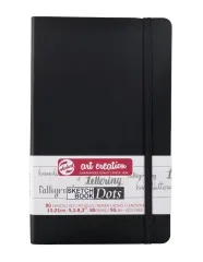 LIBRETA NEGRA PUNTOS 13 X 21 CM 80 GR 80 H