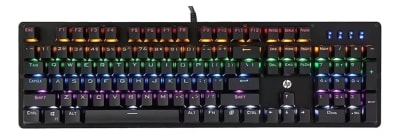 TECLADO GAMER MECANICO RGB GK 100 HP
