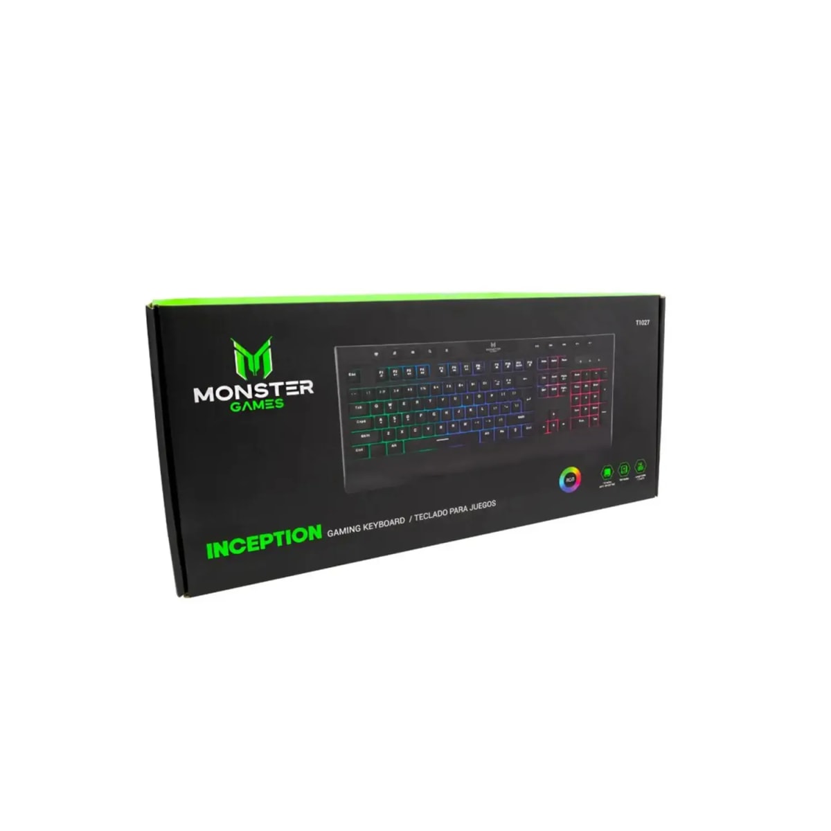TECLADO GAMER MEMBRANA RGB INCEPTION MONSTER6