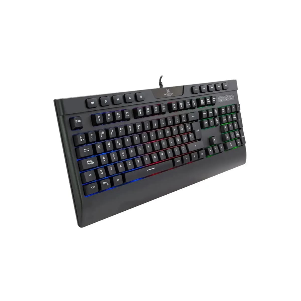 TECLADO GAMER MEMBRANA RGB INCEPTION MONSTER2