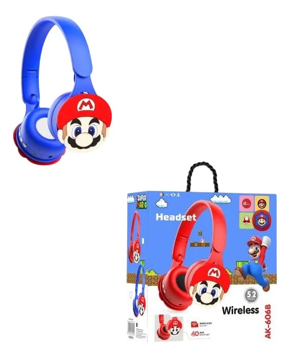 AUDIFONOS BLUETOOTH SUPER MARIO AK606B3