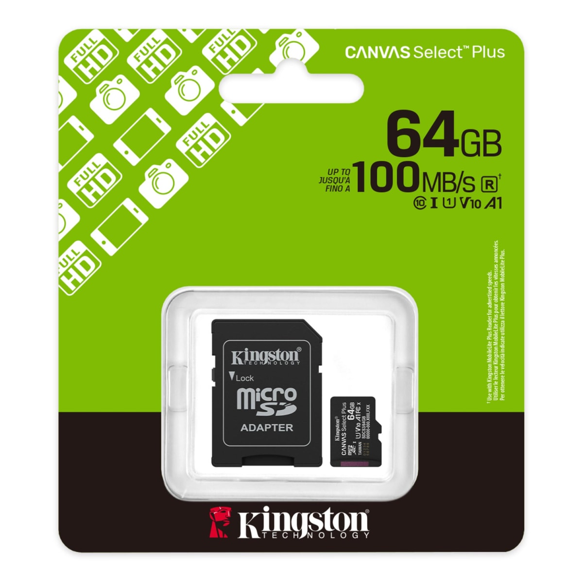 MICRO SD 64GB CANVAS SELECT PLUS KING 0