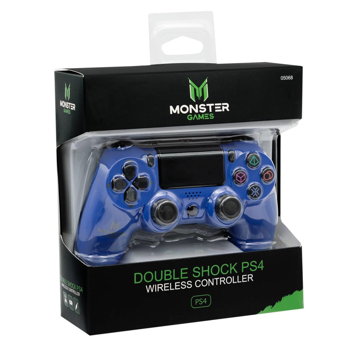 CONTROL INALAMBRICO DOBLE SHOCK PS4 COLOR AZUL MONTER5