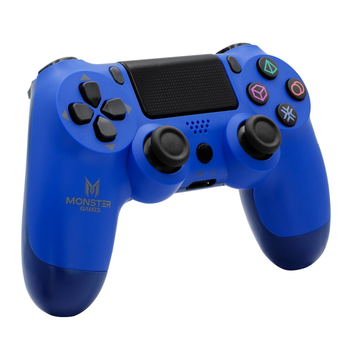 CONTROL INALAMBRICO DOBLE SHOCK PS4 COLOR AZUL MONTER3