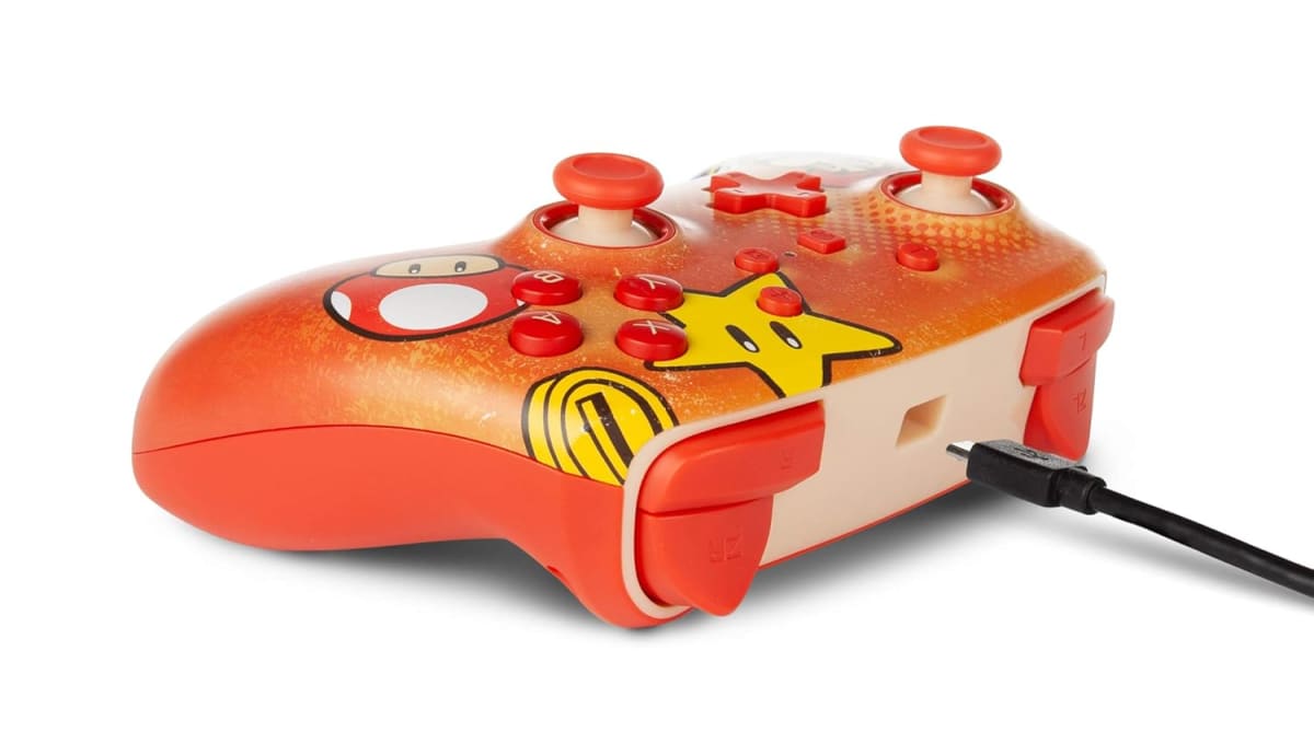 CONTROL SUPER MARIO ROJO ESTRELLA N.S POWER A4