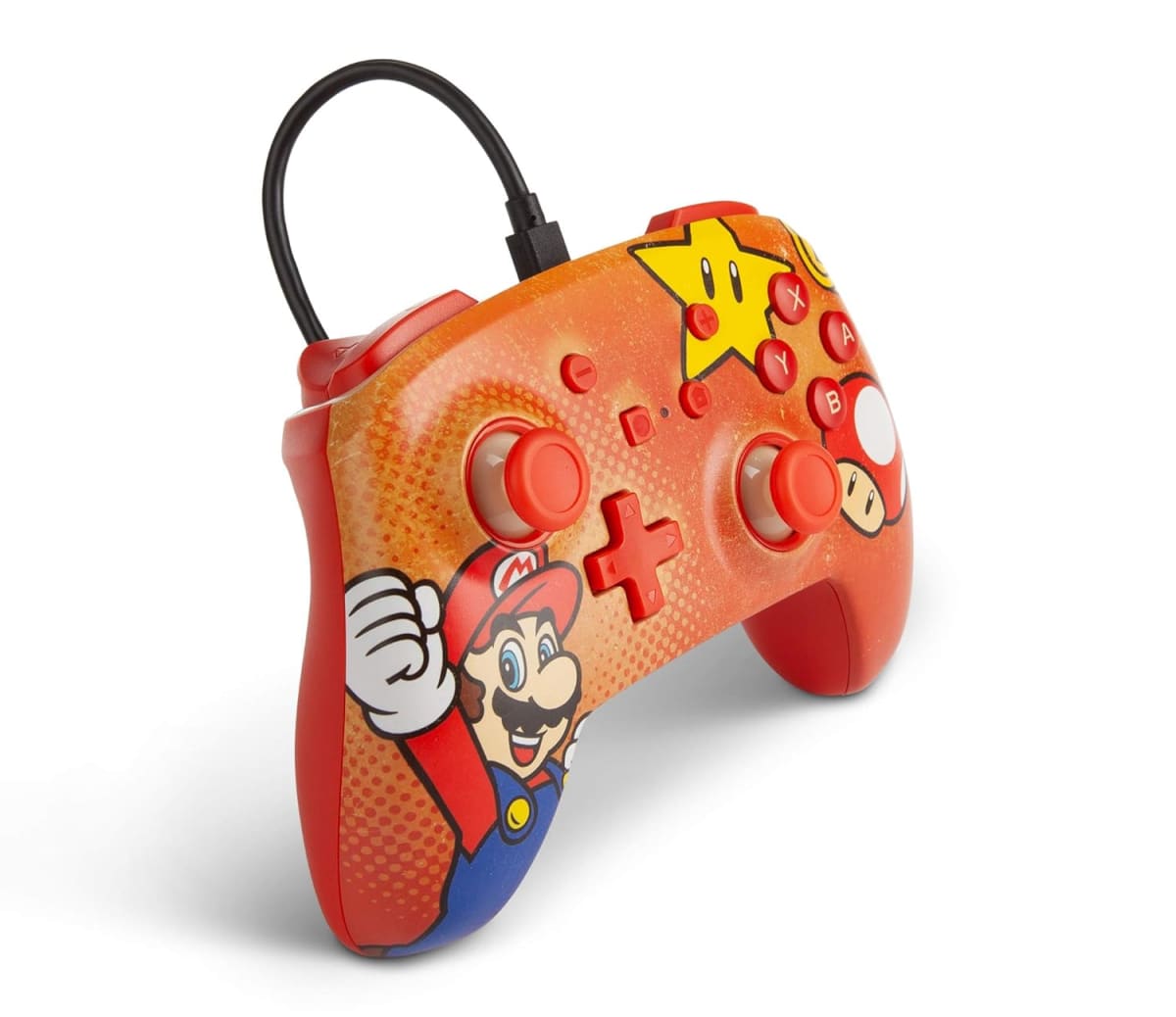 CONTROL SUPER MARIO ROJO ESTRELLA N.S POWER A7