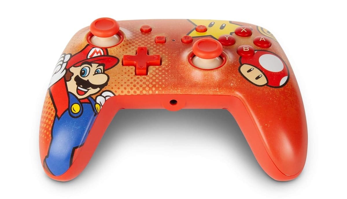 CONTROL SUPER MARIO ROJO ESTRELLA N.S POWER A2