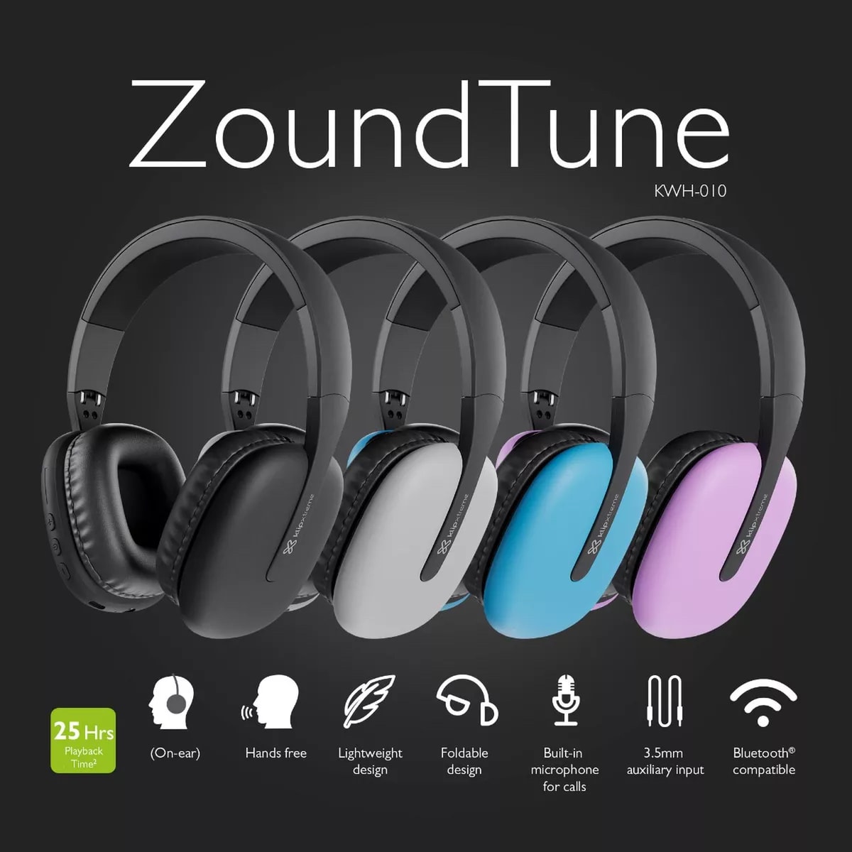 AUDIFONO BLUETOOH ZOUNDTUNE GRIS KLUPXTREME5