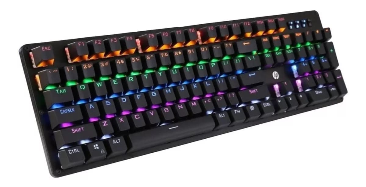 TECLADO GAMER MECANICO RGB GK 100 HP2