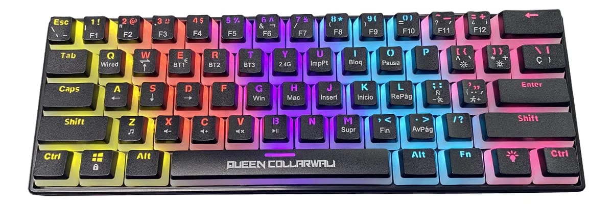 TECLADO MECANICO RGB BACKLT QK-61P83