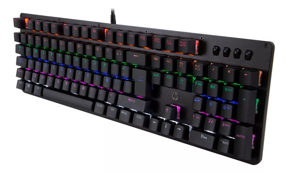 TECLADO GAMER MECANICO RGB GK 100 HP3