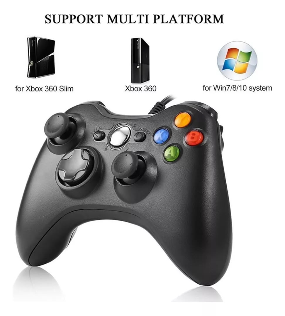CONTROL XBOX 360 CON CABLE USB2